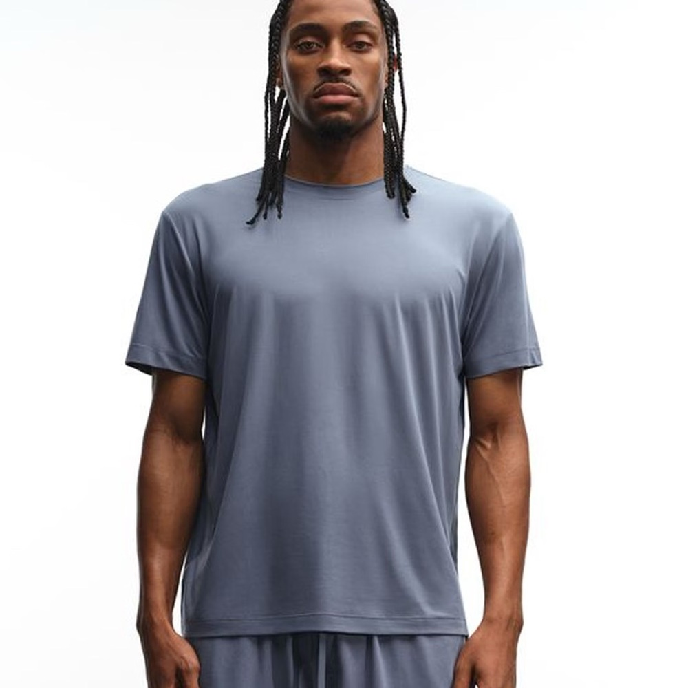 SKIMS Men's Steel Blue Short Sleeve Tee